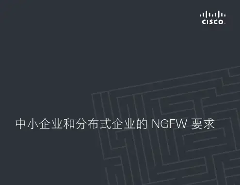 中小企业和分布式企业的NGFW要求