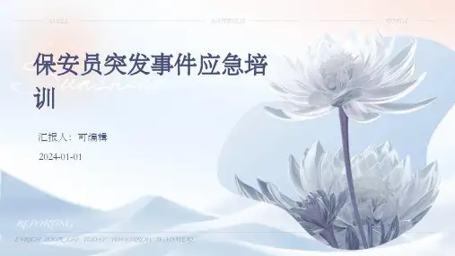 保安员突发事件应急培训