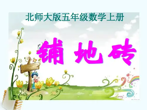 五年级数学上册 铺地砖 3课件 北师大版
