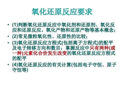 氧化还原 PowerPoint 演示文稿 .ppt