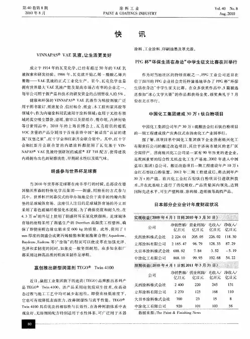 赢创推出新型润湿剂TEGO Twin 4100