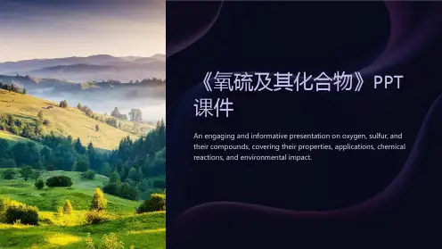 《氧硫及其化合物》课件
