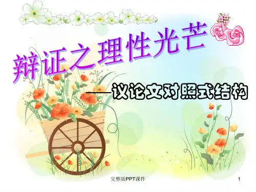 高中语文对照式结构完整ppt课件