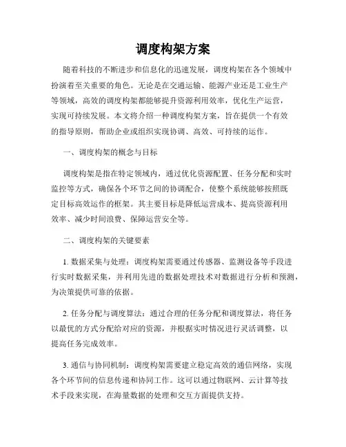 调度构架方案