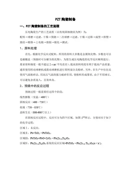 PZT陶瓷制备