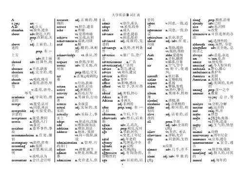 英语B级单词大全