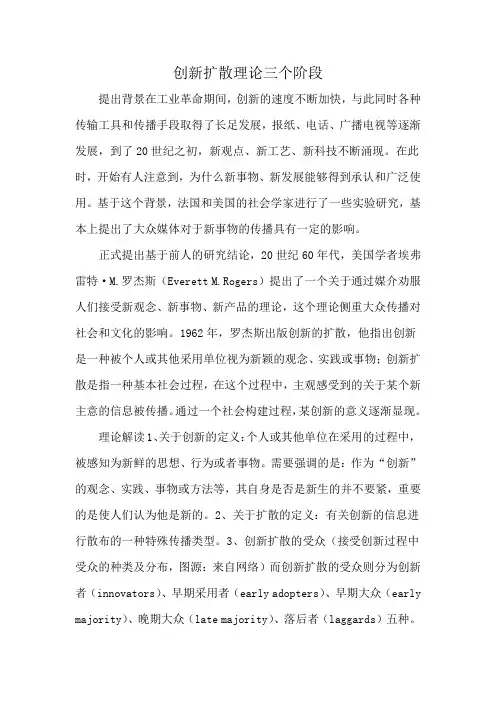 创新扩散理论三个阶段