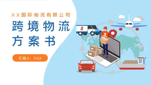 简约跨境物流方案书PPT模板