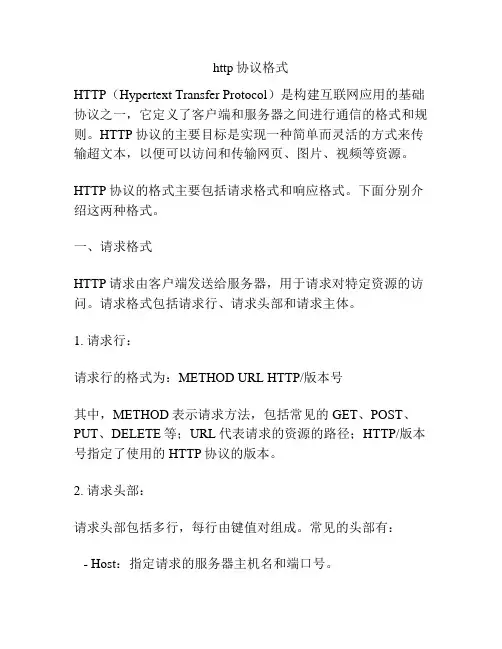 http协议格式