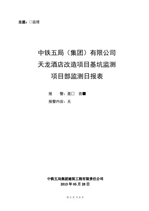 监测日报表5