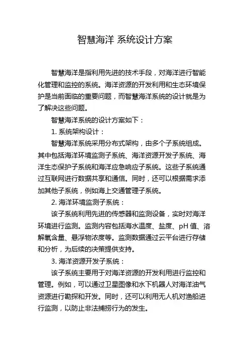 智慧海洋 系统设计方案