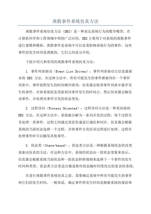 离散事件系统仿真方法