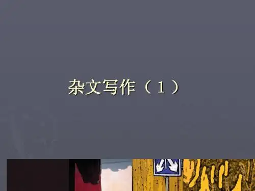 杂文写作1