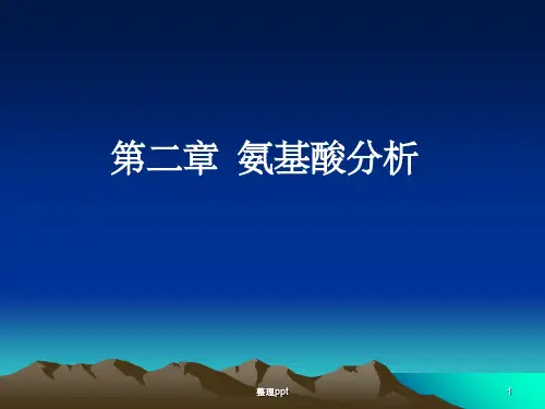 《氨基酸分析》PPT课件