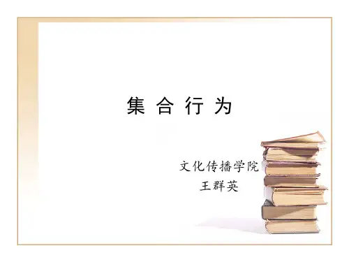 传播学第六章群体传播——2013集合行为