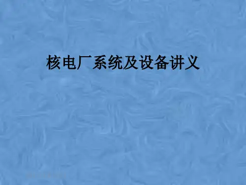 核电厂系统及设备讲义