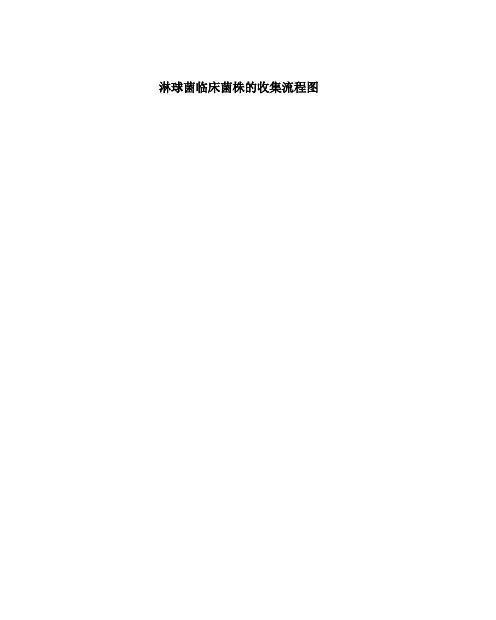 淋球菌临床菌株的收集流程图