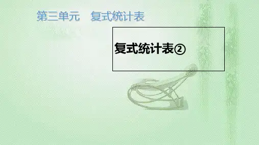 人教新课标三年级下册数学《复式统计表》(共7张PPT)