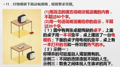 《高考语言应用漫画题集锦》 课件 (共113张)