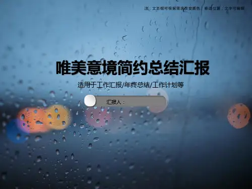 通用工作总结汇报计划PPT模板合集(精选4套)
