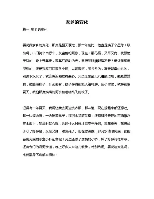 作文《家乡的变化》