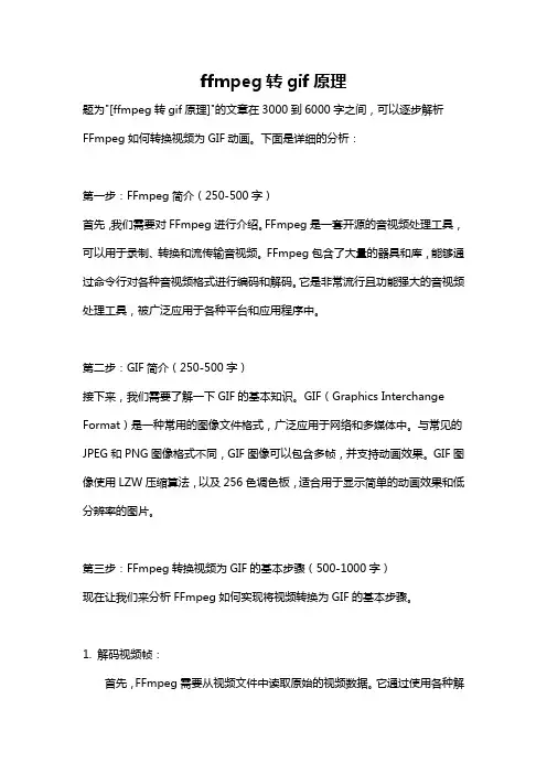 ffmpeg转gif原理