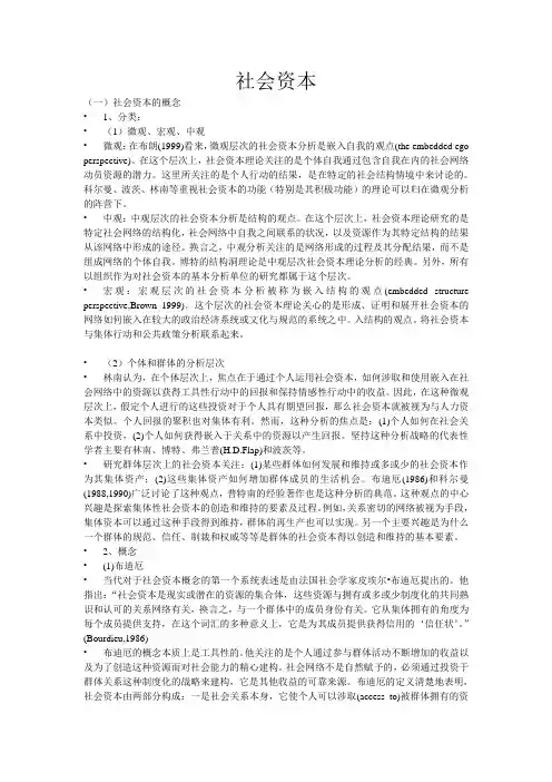 社会资本