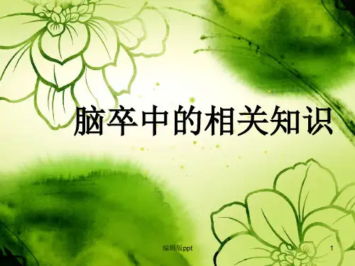 脑卒中的相关知识课件