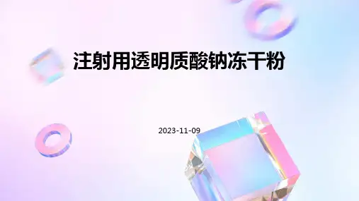 注射用透明质酸钠冻干粉