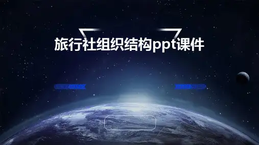 旅行社组织结构PPT课件