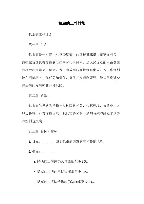 包虫病工作计划