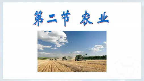 初中八年级上册地理《农业》课件