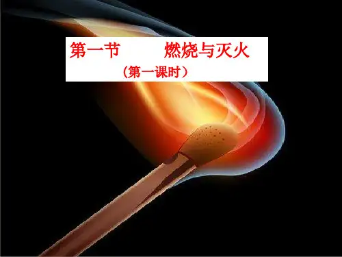鲁教版九年级化学(上册) 第六单元  第一节  燃烧与灭火 第一课时课件