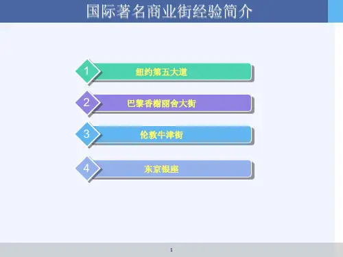 国外著名商业街简介课件