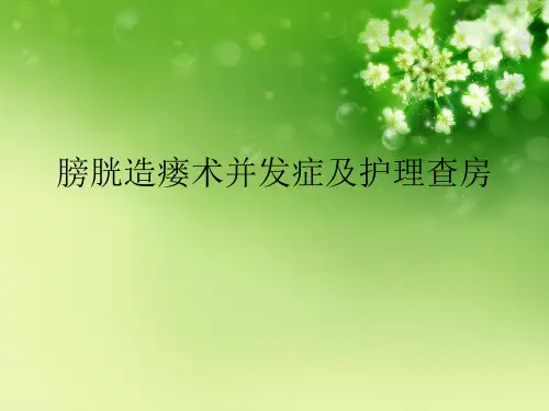 膀胱造瘘术并发症及护理查房优秀课件