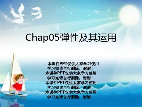 Chap05弹性及其运用