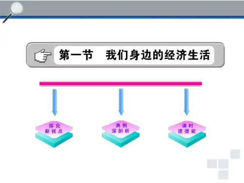 湘教版初二上册政治3.1第一节我们身边的经济生活PPT课件(1)