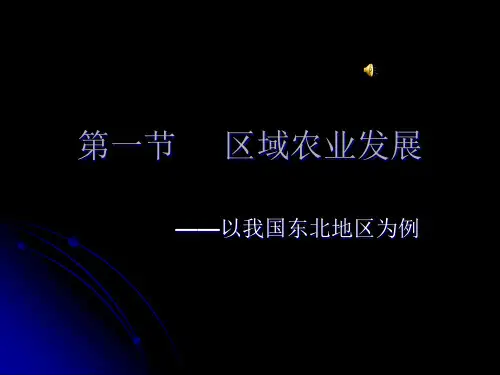 高中地理课件区域农业发展47878