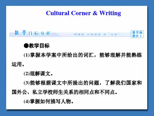 外研版必修1 Module 2 My New Teachers Writing课件(共52张PPT)