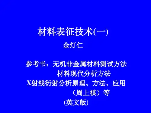 材料表征技术