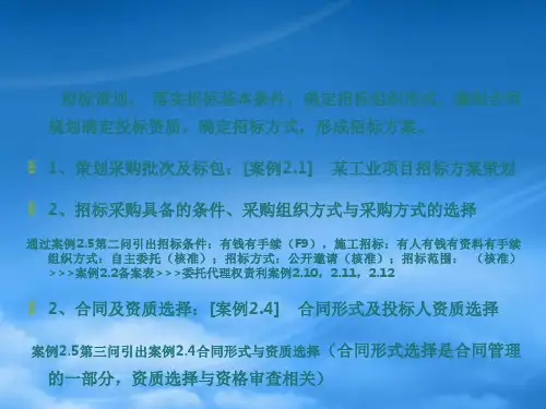 招标策划PPT50页