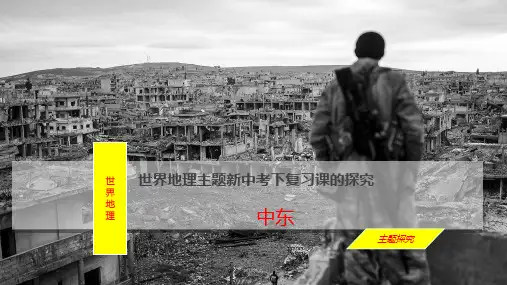 2023年中考地理复习课件：中东(共24张PPT)
