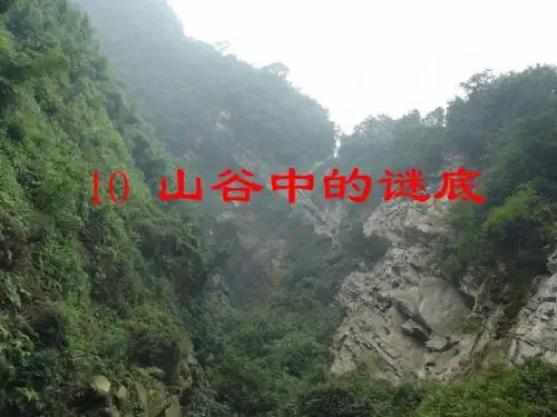 《山谷中的谜底》课件