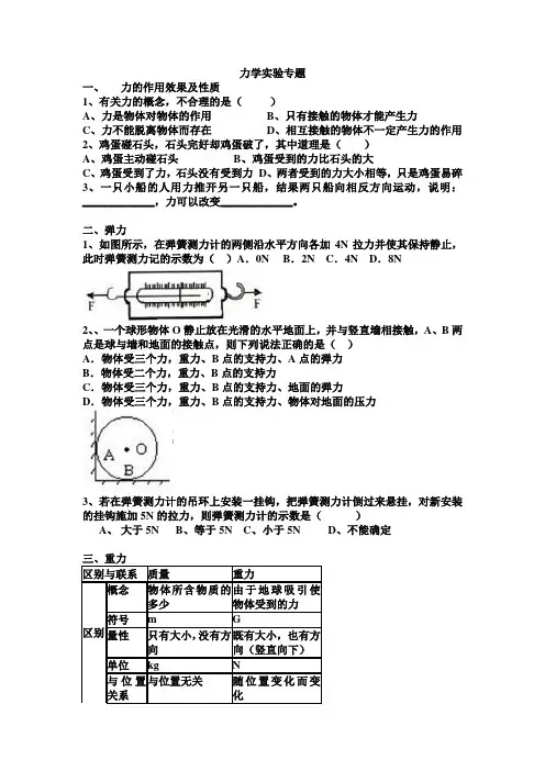 力学 实验