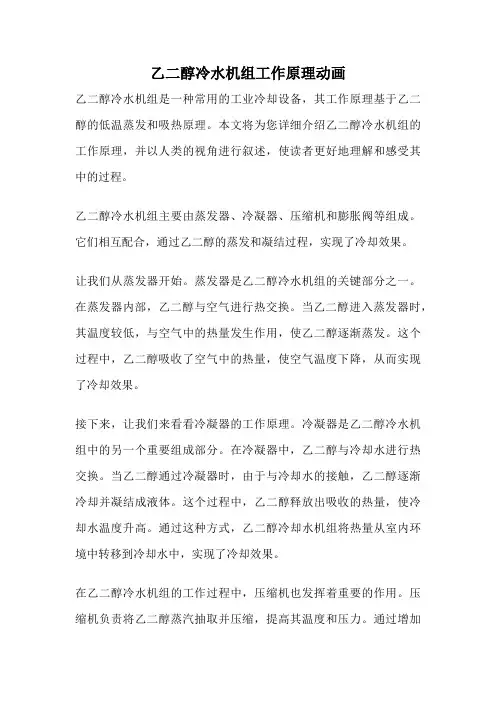乙二醇冷水机组工作原理动画