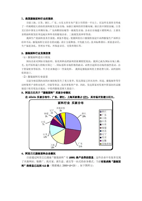 我国服装面料行业的现状