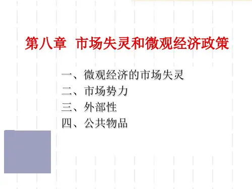 第八章-市场失灵与微观经济政策教学案例