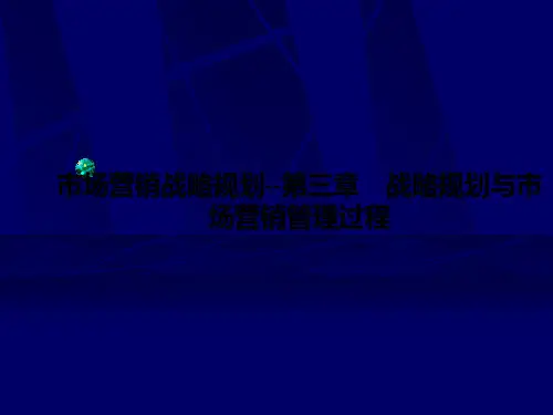 市场营销战略规划--第三章-战略规划与市场营销管理过程PPT课件