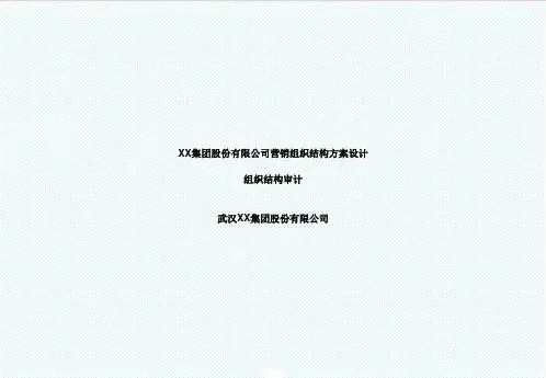 推荐-XX集团股份有限公司营销组织结构方案设计HR猫猫 