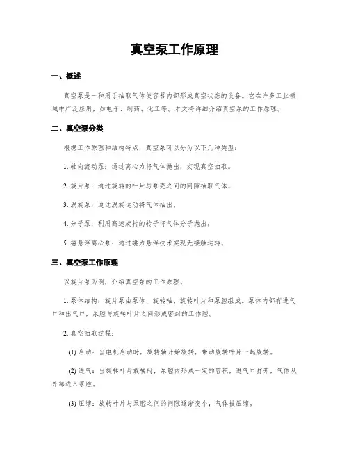 真空泵工作原理